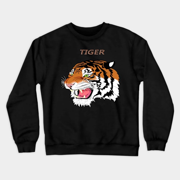 Sumatran Tiger T-Shirt Greatness tees  for all the Family Crewneck Sweatshirt by TeeRock